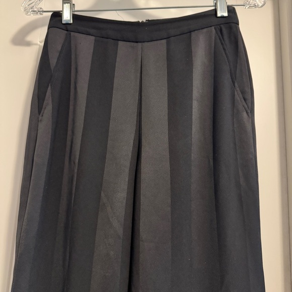 Rebecca Vallance 2 Black Stripe High Waist Wide Leg Pants Trousers Capsule - Picture 2 of 11